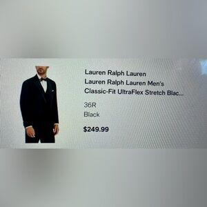 Lauren Ralph Lauren BlackClassic Fit Tuxedo Jacket